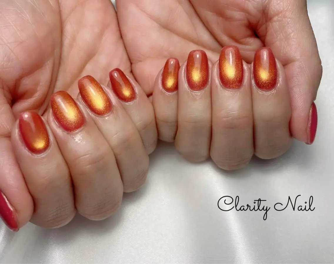 ネイル マグネットネイル ワンカラーネイル ハンドネイル Clarity Nailのネイルデザイン