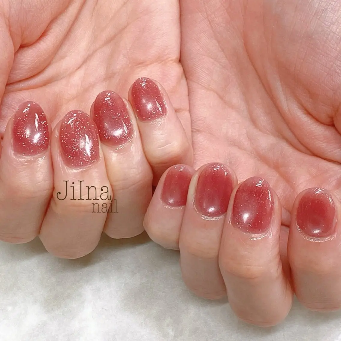 ネイル フラッシュネイル フラッシュマグ マグネットネイル マグネットワンカラー ワンカラーネイル JiIna nailのネイルデザイン
