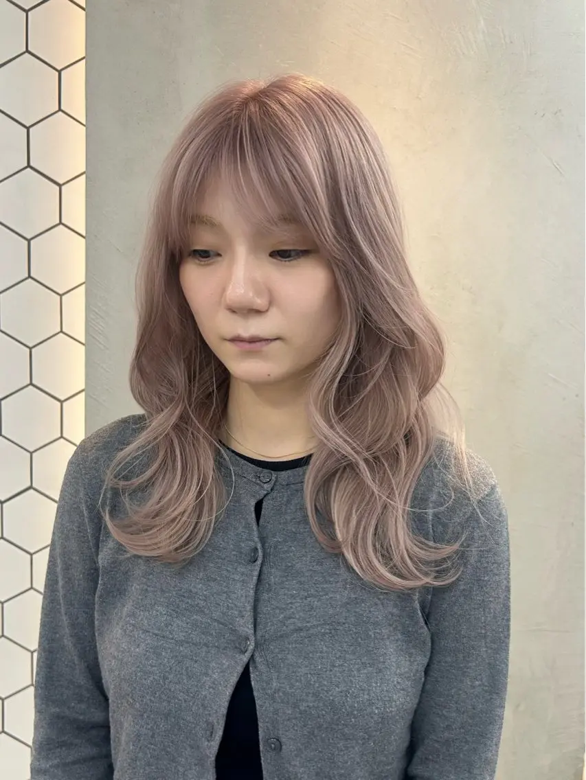 セミロング ヘアカラー 銀座店長🌟 片山雄太のヘアスタイル