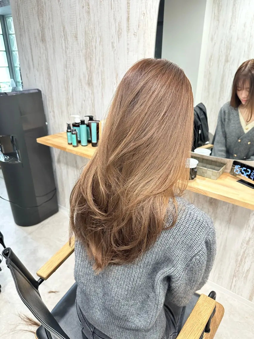 ロング カラー カット ヘアカラー トリートメント &y〜waito〜 鈴木悠平のヘアスタイル