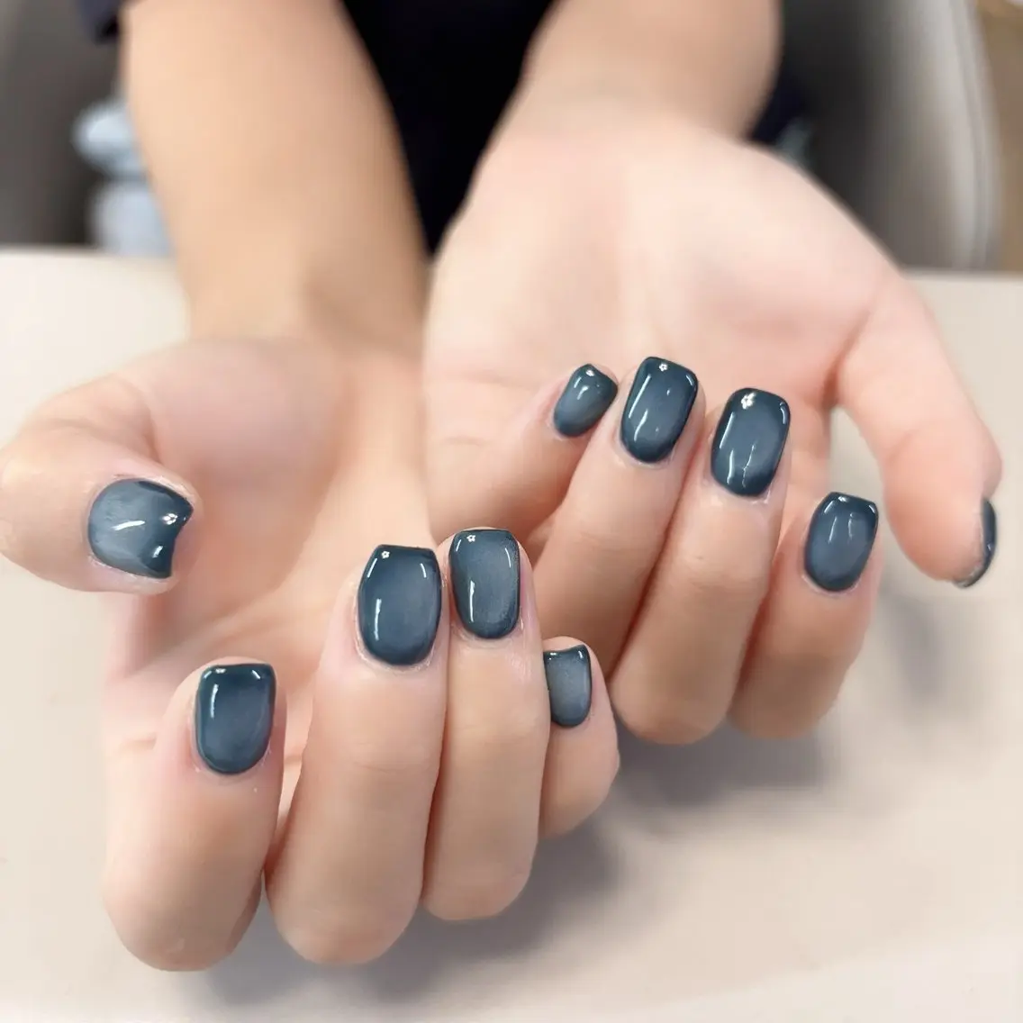 ネイル アニマル柄 アートネイル オーロラネイル べっ甲ネイル ブラウン Rika Nail ellaのネイルデザイン