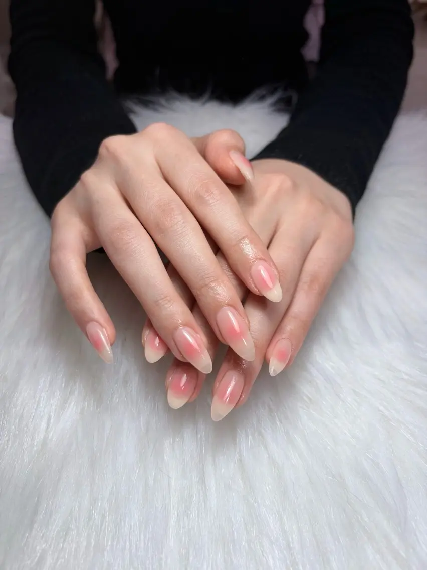 【Hand】ベース込み★チークネイル★ご新規様オフ無料¥9300→¥8200の写真