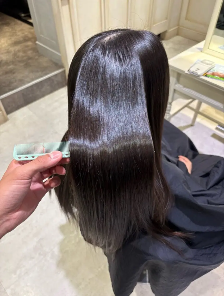 パーマ 縮毛矯正 トリートメント 💙透明感カラー/ 縮毛矯正/ゆうな💙のヘアスタイル