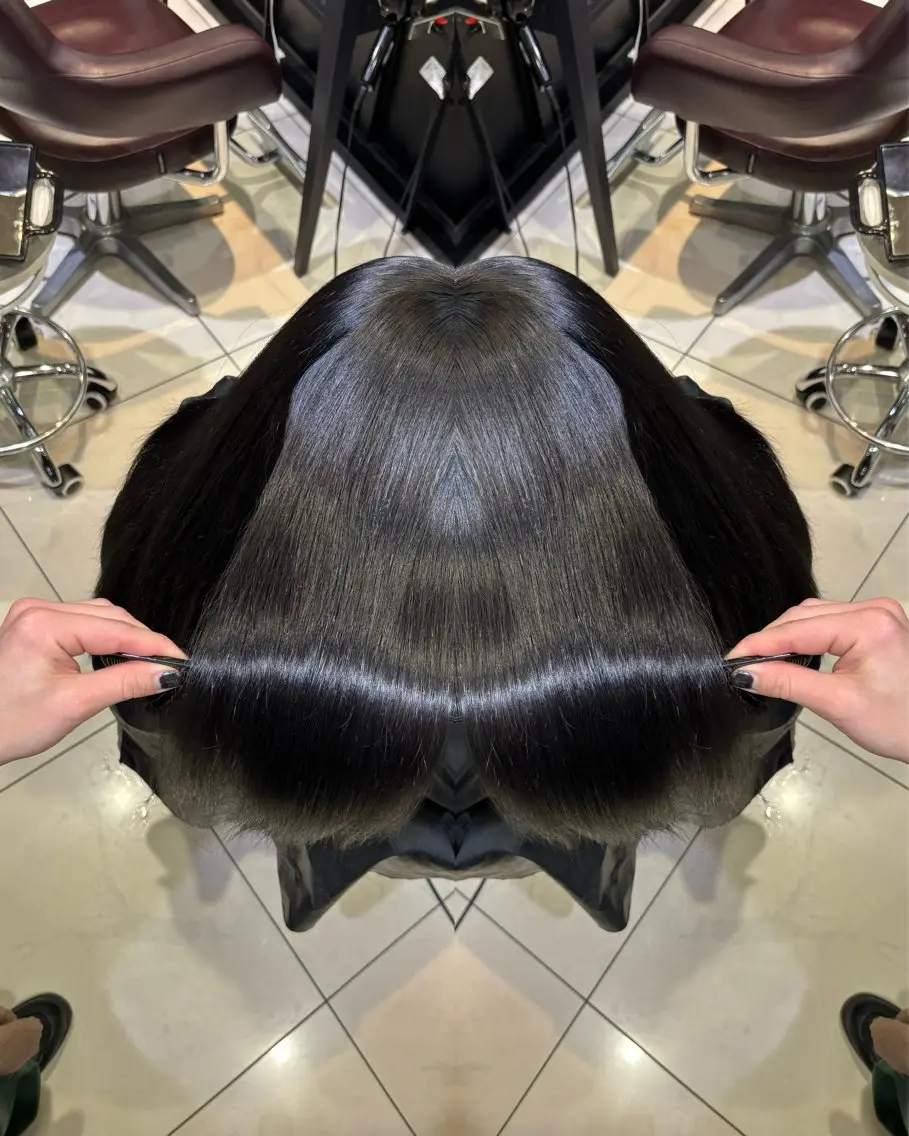 ロング カラー カット ヘアカラー 縮毛矯正 トリートメント 🩵レイヤー✖︎ 髪質改善🩵リョウヤのヘアスタイル