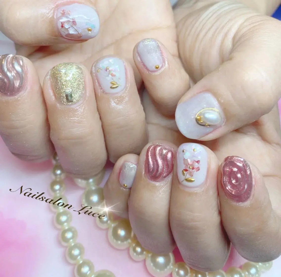 ネイル まつ毛、ネイル& 脱毛サロン　Lのネイルデザイン
