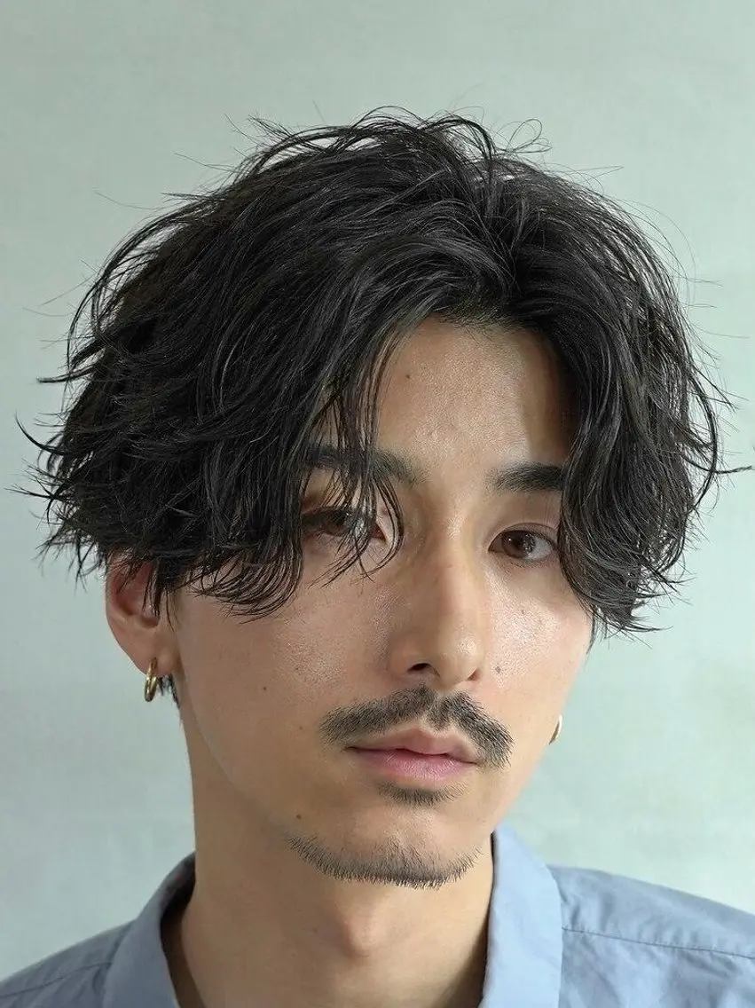 【期間限定5月men'sパーマ🏋️♀️✂️】メンズカット➕フェザーパーマ➕3stepトリートメントの写真