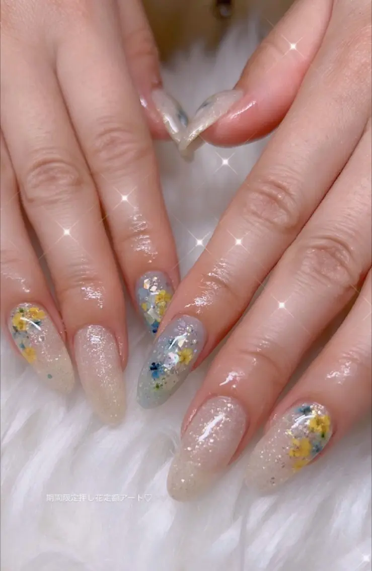 ネイル アートネイル 春ネイル ワンホンネイル I LOVE ME NAIL.。.:*♡のネイルデザイン