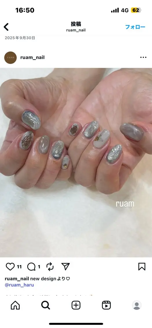 ネイル ruam MOMOKAのネイルデザイン