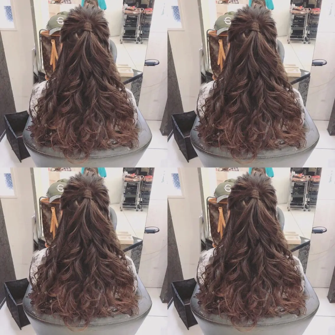 ロング ヘアアレンジ ハーフアップ ヘアセット 🌷MAYU 🌷のヘアスタイル