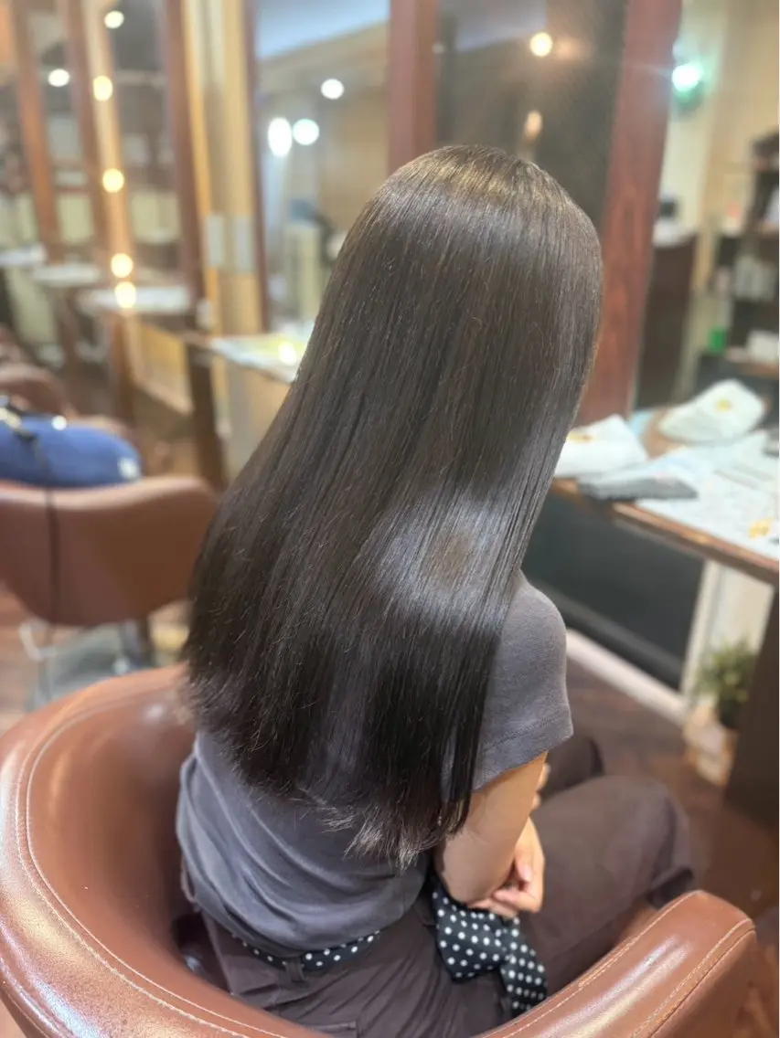 ロング 西新出勤/ワンカラー 🎀yuka🎀のヘアスタイル