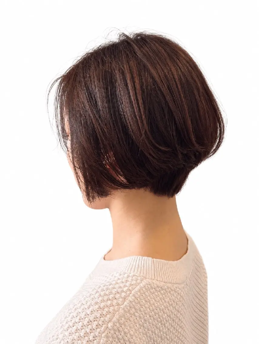 ショート カラー ブラウンカラー ピンクカラー ピンクブラウン ショートヘア ANDIAMO栄／ chisatoのヘアスタイル