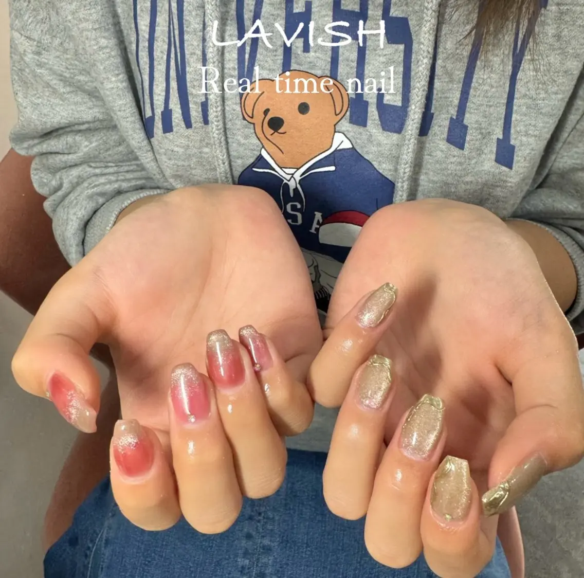 ネイル LAVISH 大和店 emi・:*+のネイルデザイン