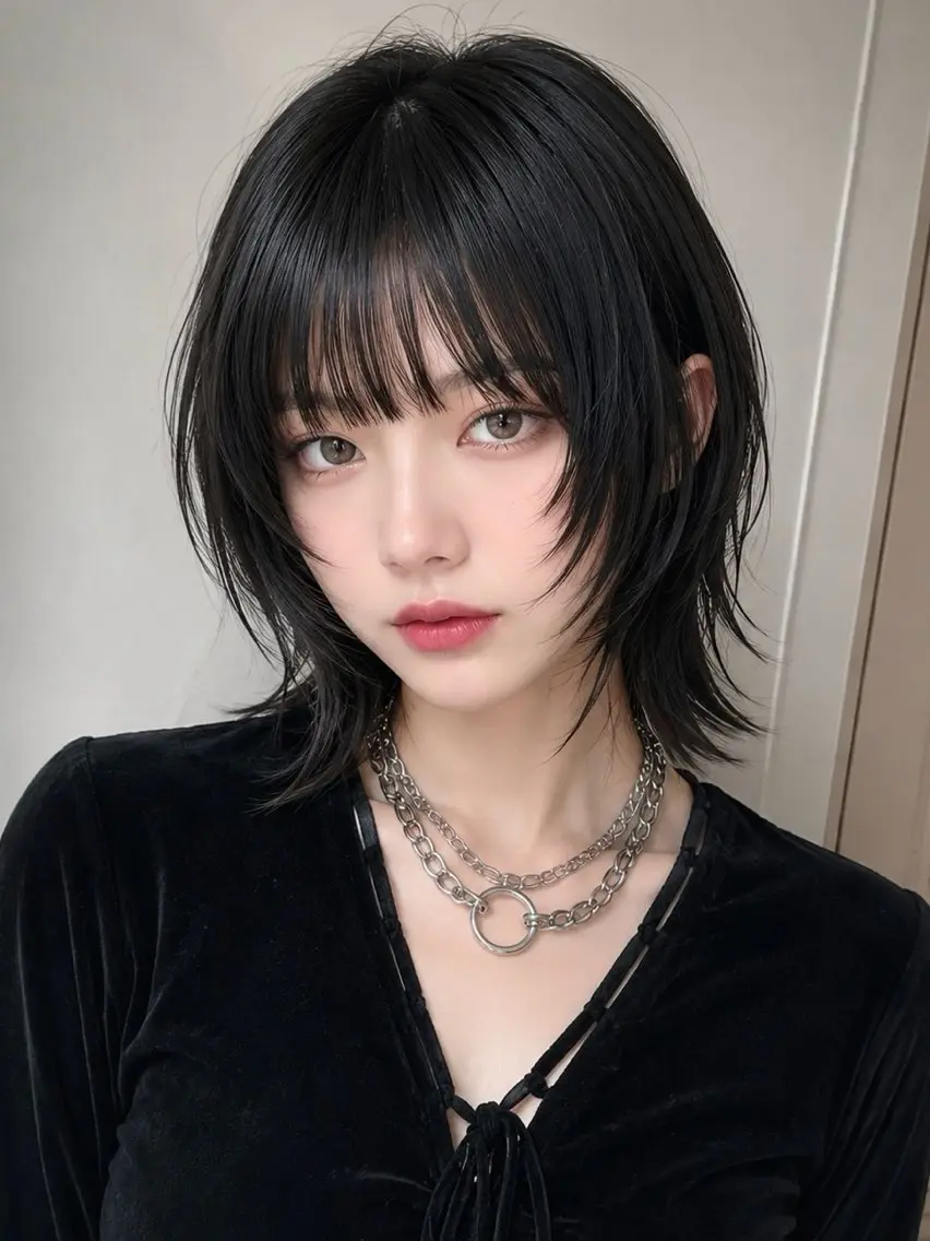 ショート カラー カット ヘアカラー 小顔・顔まわり🦋 ウルフ❤︎ ͛めいのヘアスタイル