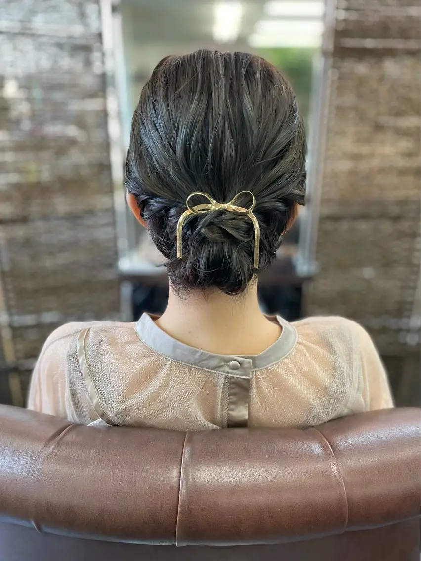 ミディアム ヘアアレンジ ボブ ヘアセット 沢田 瞳のヘアスタイル