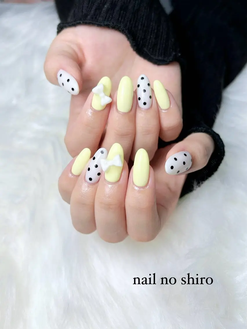 ネイル 黄色 ハンドネイル nail no shiro/耳つぼのその他イメージ