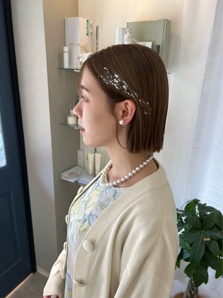 ミディアム ヘアアレンジ ボブ yukiko/ 垢抜け透明感hairのエステ・リラクイメージ