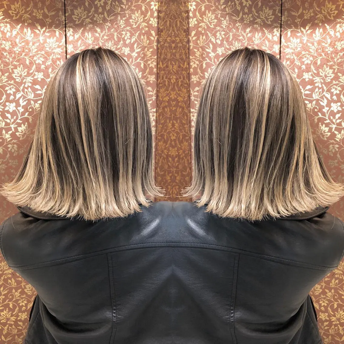 ショート カラー バレイヤージュ ハイトーンカラー 外国人風カラー レイヤーカット ヘアカラー JILBLAN京都 ショート/ハイライトのヘアスタイル