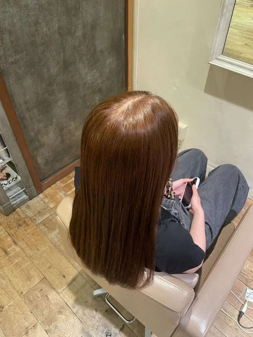 ロング カラー ナック梅田店 毛利 愛リタッチカラー募集のヘアスタイル