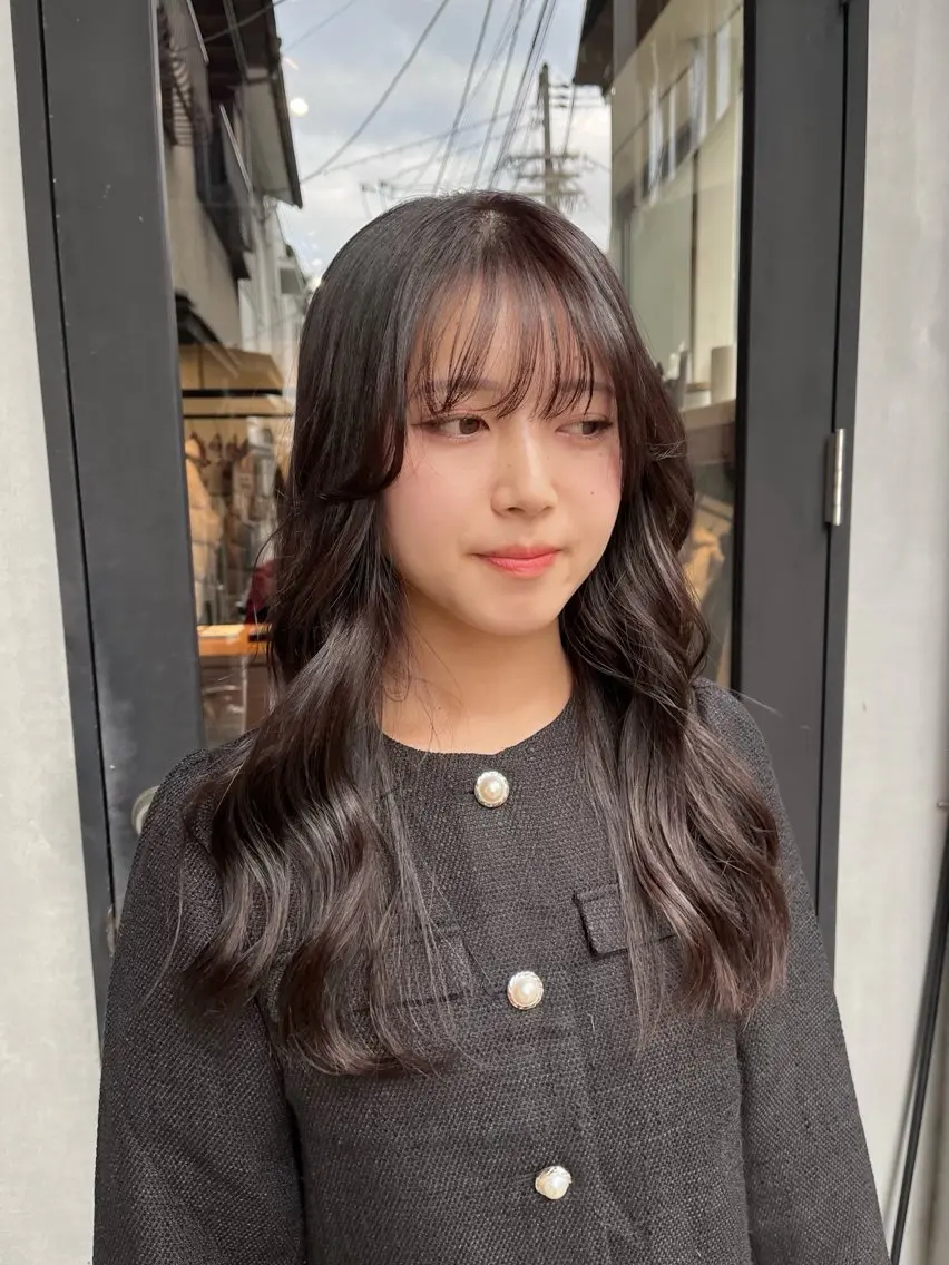 ロング パープルカラー ヘアカラー anri/大阪/ ボブカットのヘアスタイル