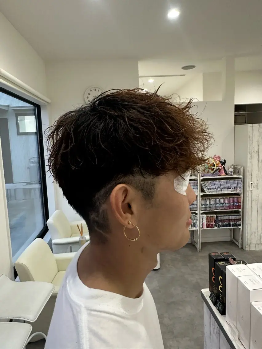 メンズ マッシュ カット メンズ専門美容師／ メンズパーマ／森口のヘアスタイル