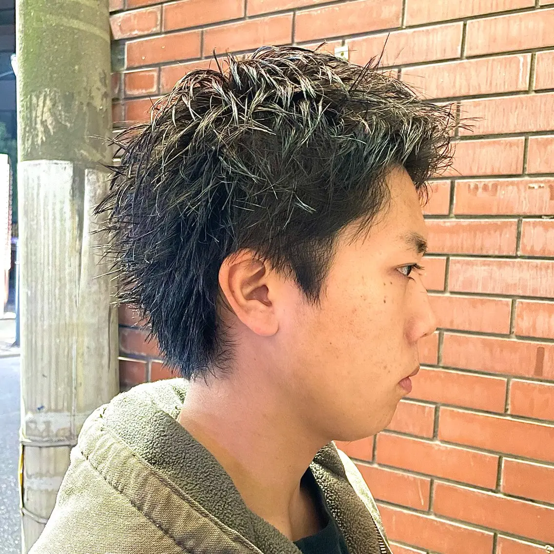 ショート メンズ ビジネス メンズパーマ メンズショート スパイキーショート 刈り上げ 【柏メンズパーマ職人 】店長　KAZUMAのヘアスタイル