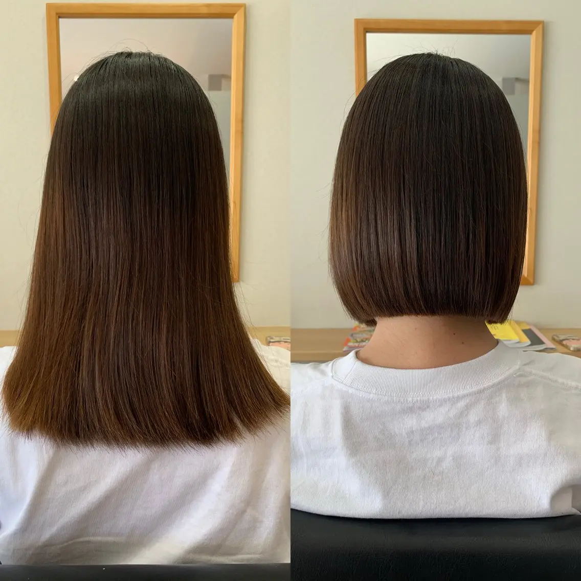 ショート ボブ カット 縮毛矯正 トリートメント en.桐山 晃彦のヘアスタイル