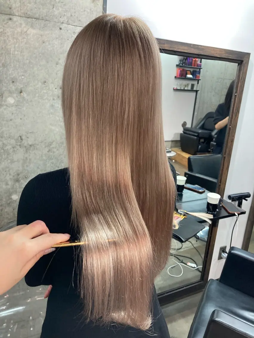 ロング カラー エクステ ✨最安値✨エクステ カラー🌼つきな🌼のヘアスタイル