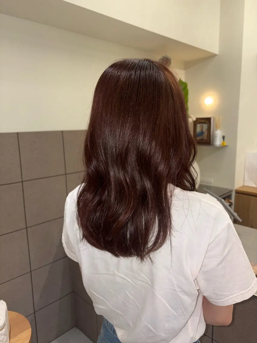 セミロング カット ヘアカラー トリートメント natsuki /HUIのヘアスタイル