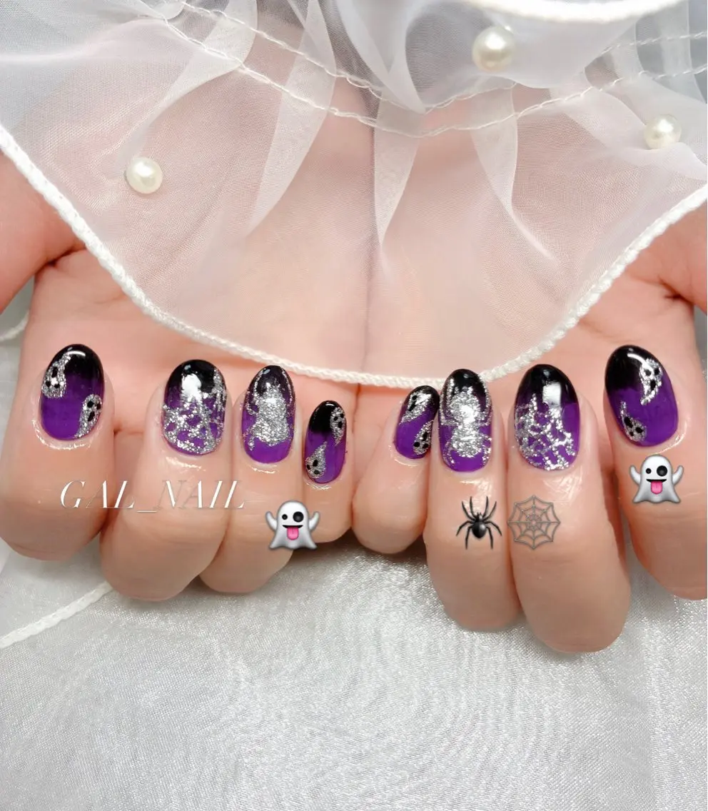 ネイル ハロウィン 持ち込み ハンドネイル ハンドケア GAL_NAIL Miraiのネイルデザイン