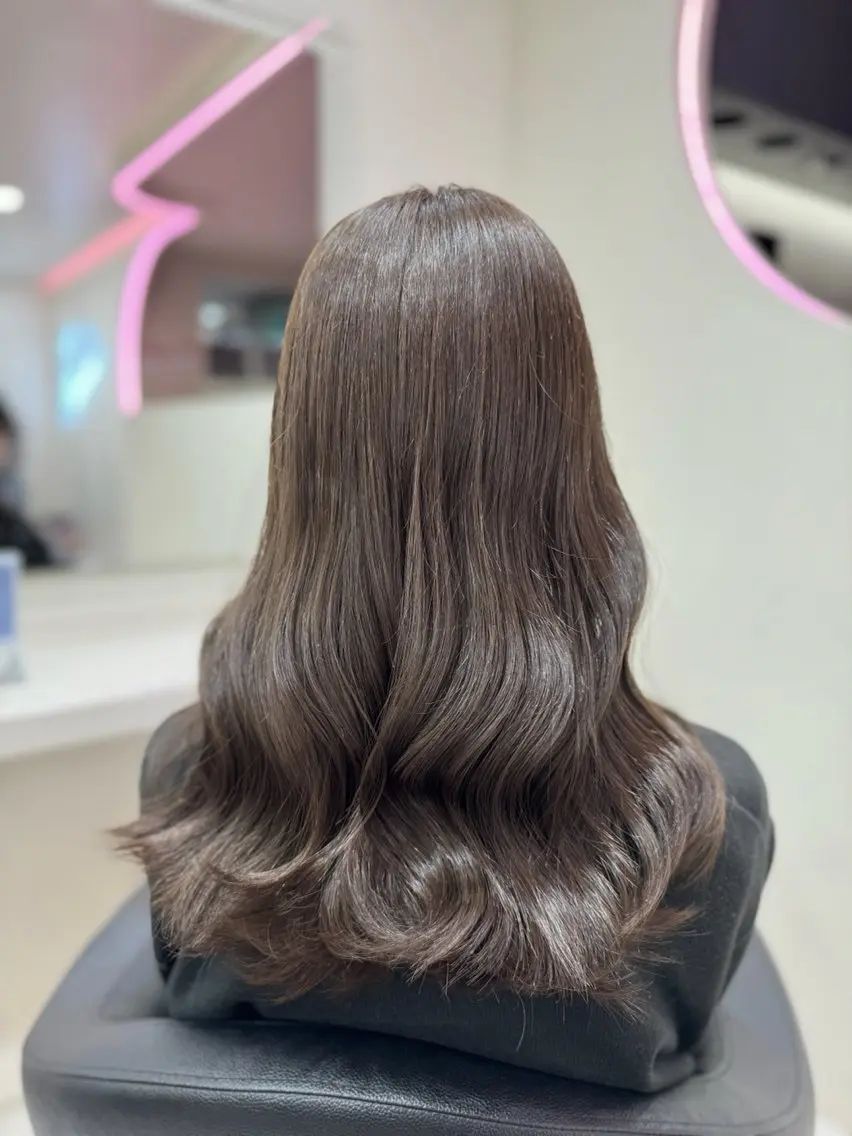 ロング カラー カット ヘアカラー トリートメント 💕мei 透明感カラー💕のヘアスタイル