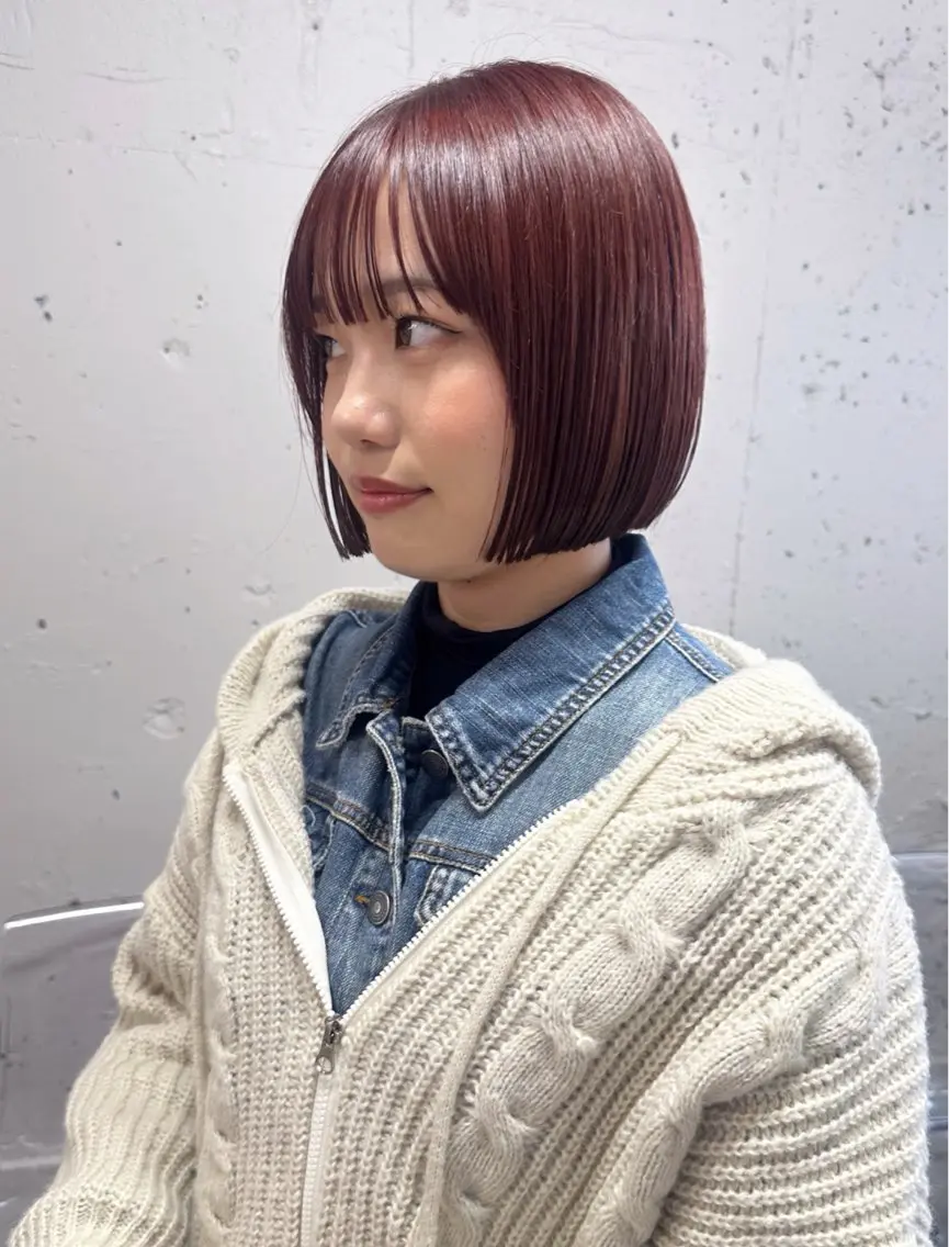 ショート ハッシュカット🎀 レイヤーカットのヘアスタイル