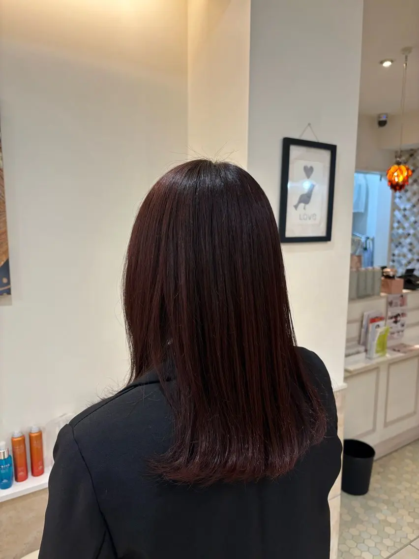 カラー ラベンダーカラー ピンクカラー ピンクラベンダー サクラバ ララネのヘアスタイル