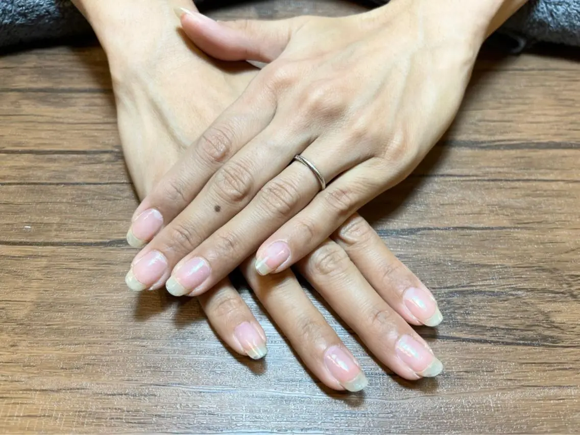 たまにはお休み😴【ハンド：オフのみ】トップコート仕上げOK✨※ケア付きの写真