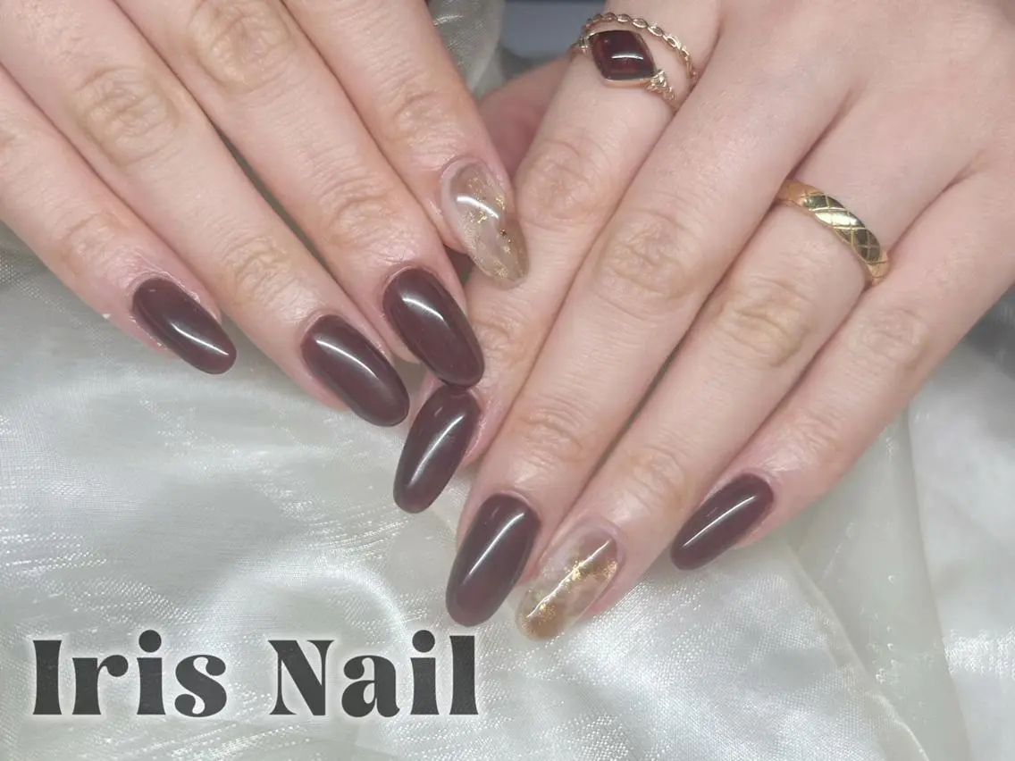 ネイル ニュアンスネイル ハンドネイル 🍒IRIS Nail🌸のネイルデザイン