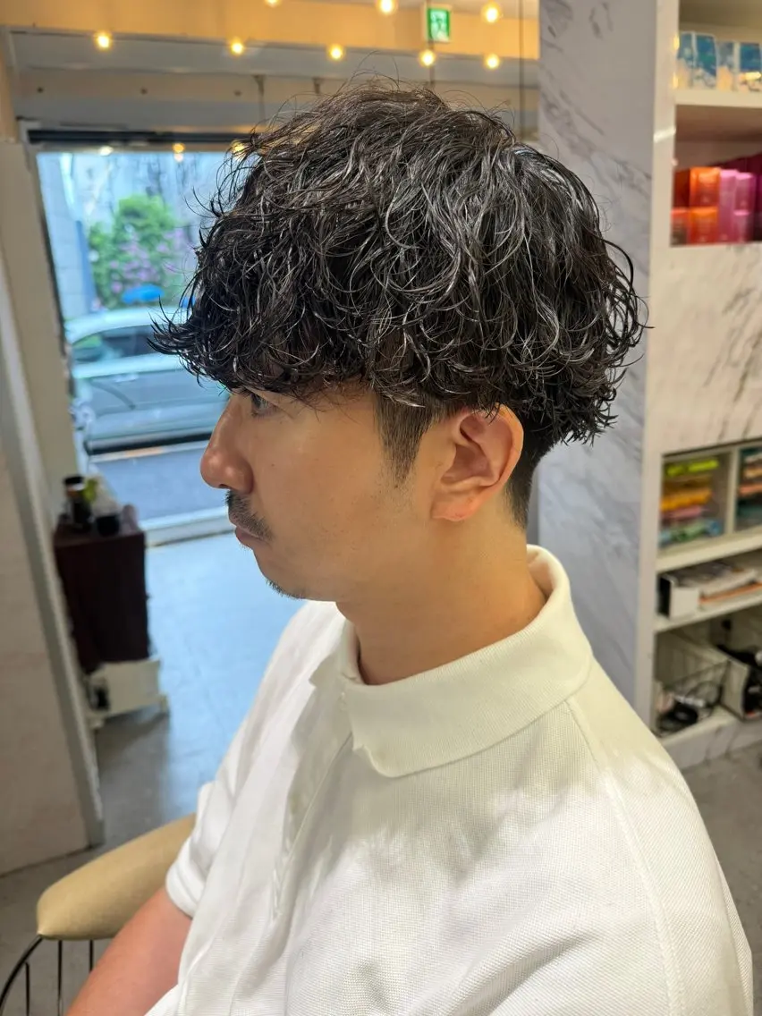 🦀メンズカットパーマ🦀8500円の写真
