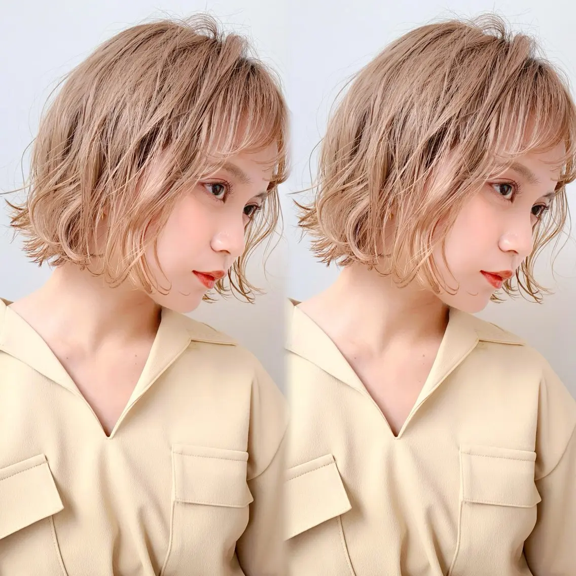 🩷低ダメージブリーチ🩷カット+フルブリーチ(ケアブリーチ)+オンカラー+トリートメント(リタッチの方もこちらから)の写真