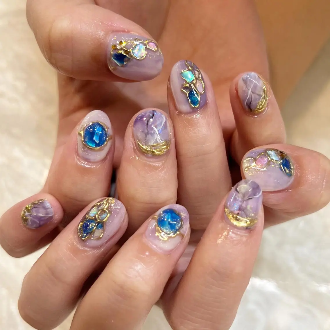 ネイル ジェルネイル キラキラネイル ニュアンスネイル nailist yuiのネイルデザイン