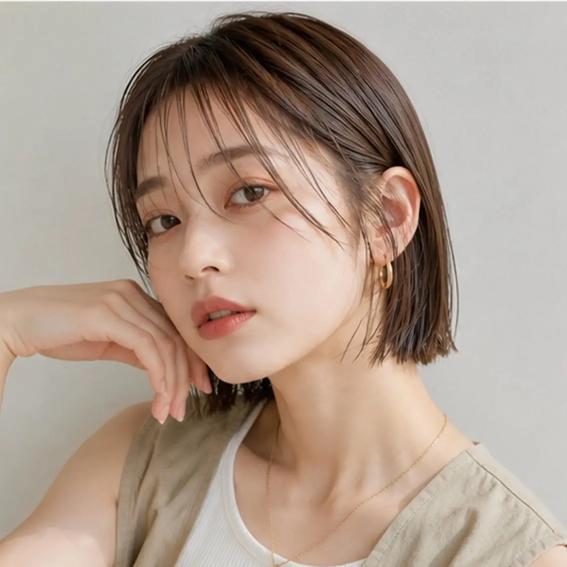 ミディアム カット トリートメント カット特化 /BLUET/新宿のヘアスタイル