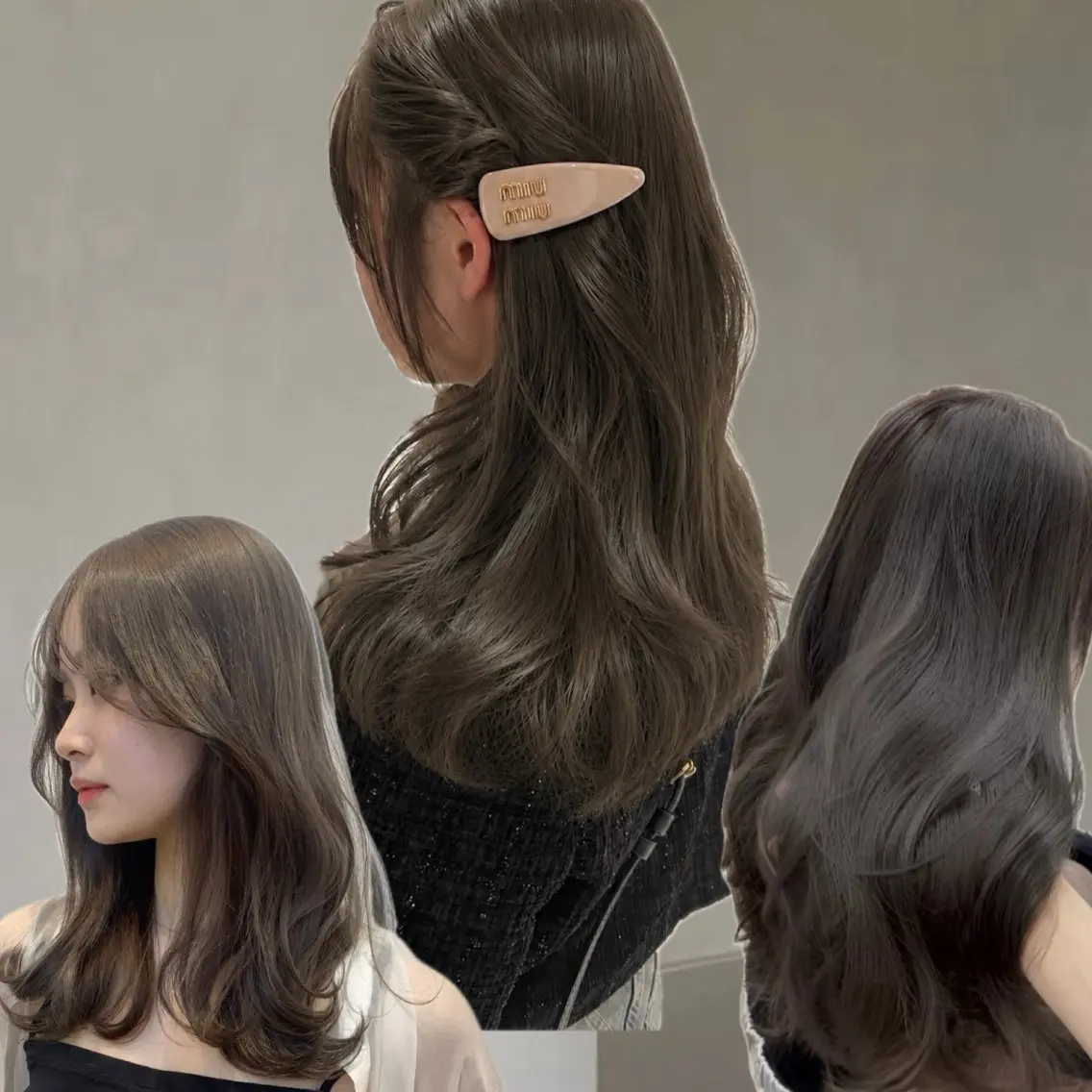 ミディアム カラー ヘアカラー トリートメント 透明感カラー/ 髪質改善/ゆっきーのヘアスタイル