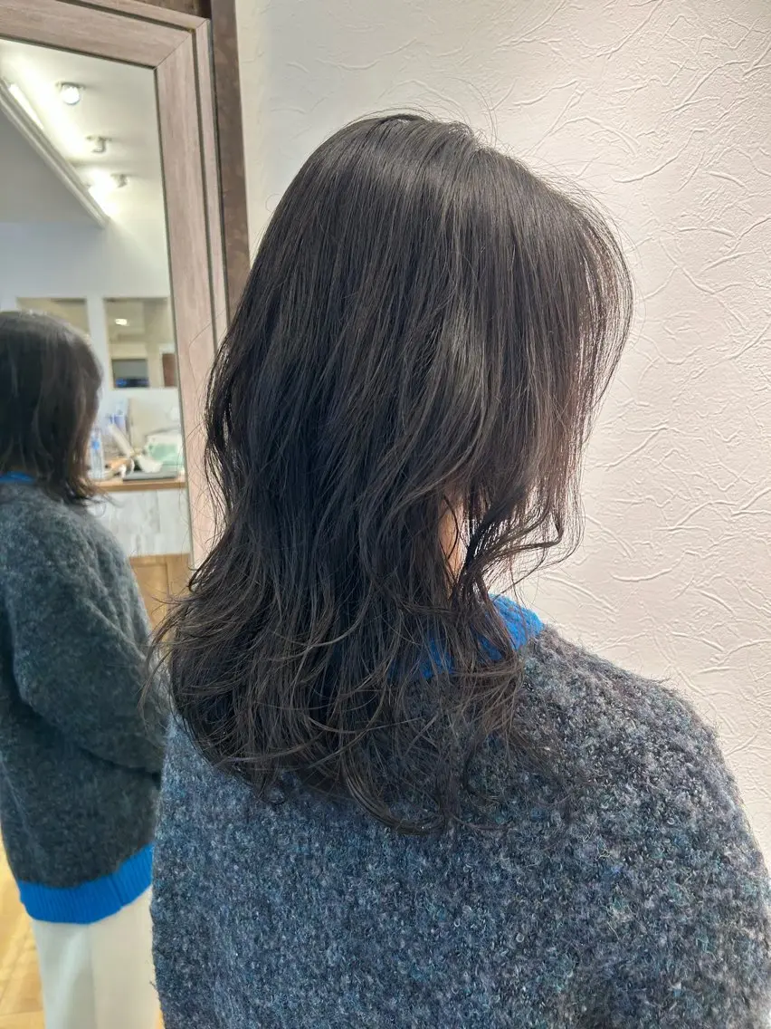 カット＋コテ巻き風パーマ＋スタイリング✨の写真