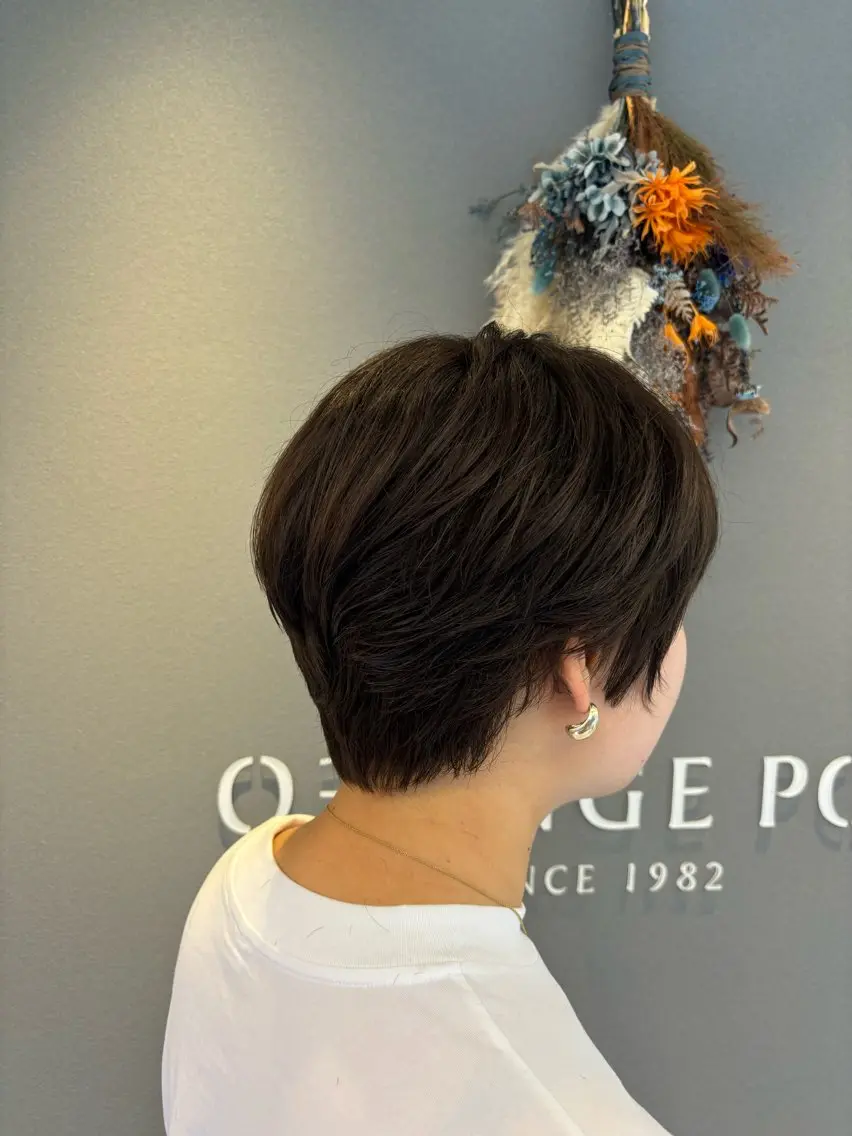 ショート ハンサムショート ショートヘア 大人かわいいショート ボブ🧡Mai🧡のヘアスタイル