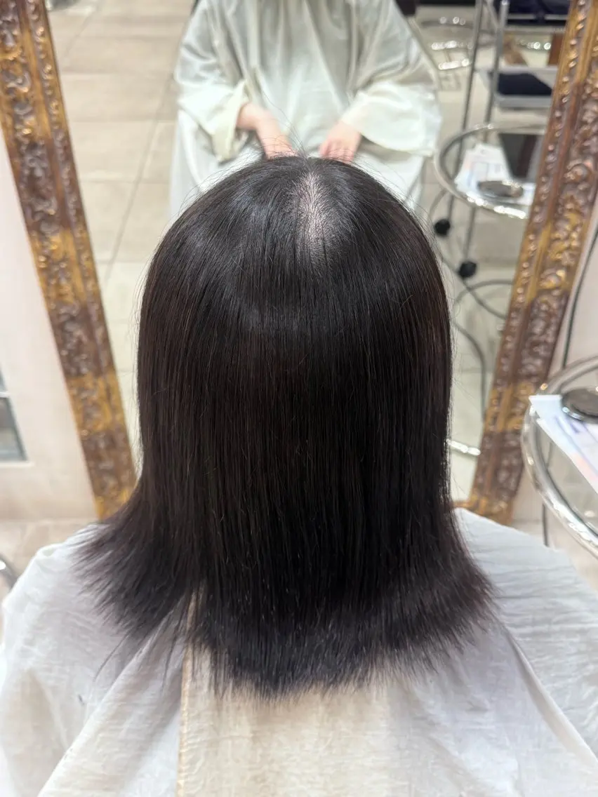 ミディアム ヘアカラー 佐藤 凜のヘアスタイル