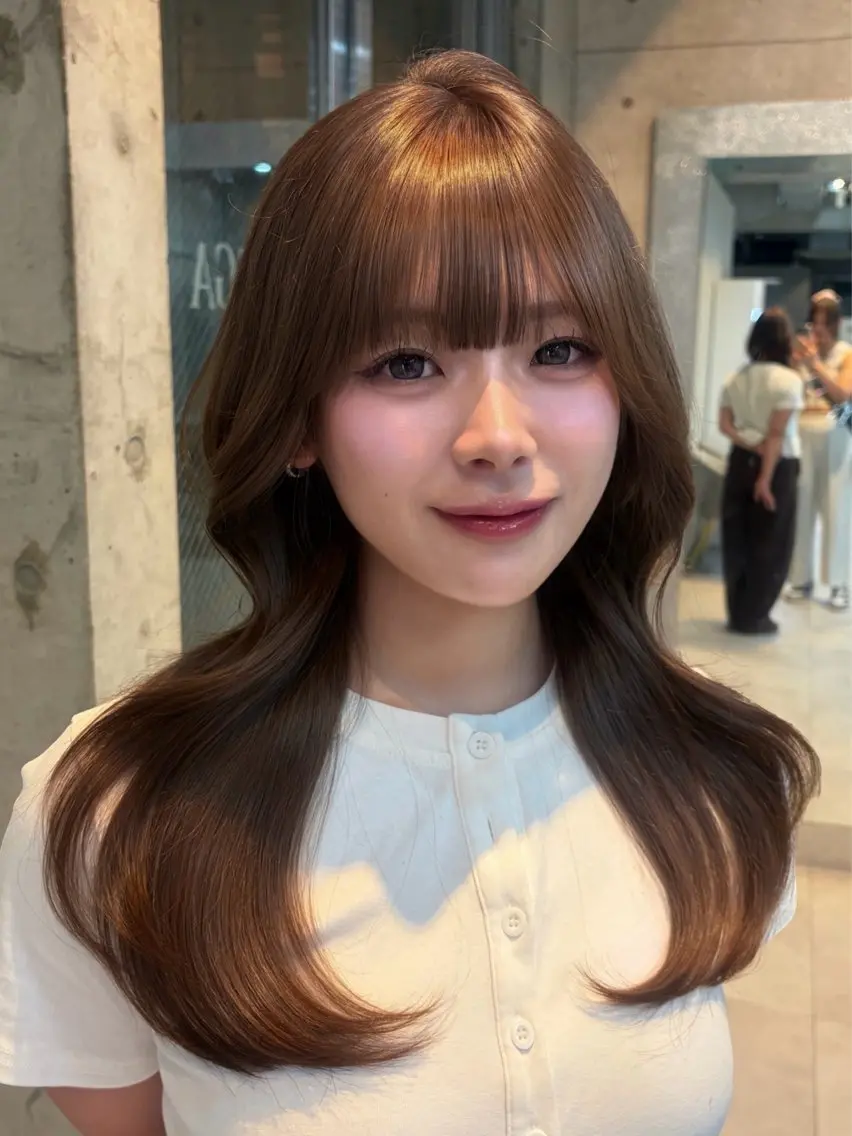 ロング カラー 韓国/透明感カラー みのり 🕊️のヘアスタイル