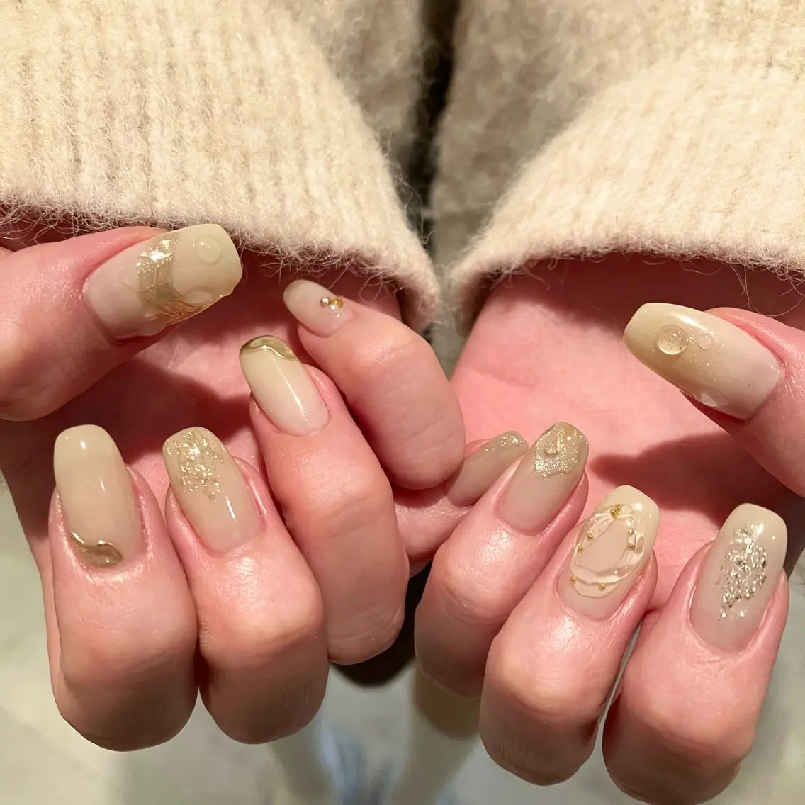 ネイル ハンドネイル ウシク ミユキのネイルデザイン