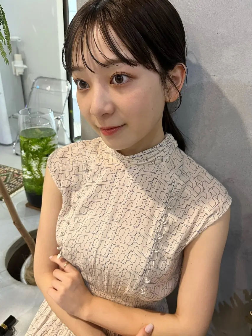 マツエク・マツパ 一重×まつ毛パーマ ワンホンマツエク 天神最安値エクステ カラーレイヤーカットのヘアスタイル