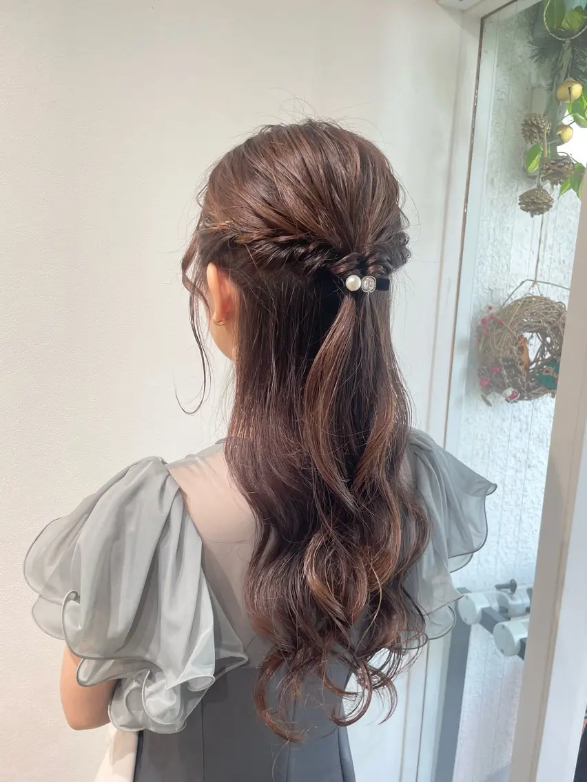 ロング ヘアアレンジ ヘアセット コトミ【メンズ】 【曲がる縮毛矯正】のヘアスタイル