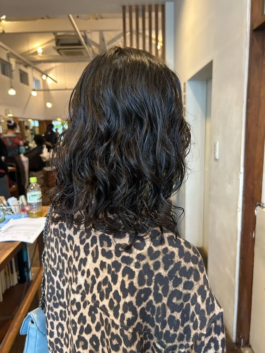 ミディアム パーマ ミディアムパーマ パーマ MOK大阪梅田店 三ツ國 裕貴のヘアスタイル