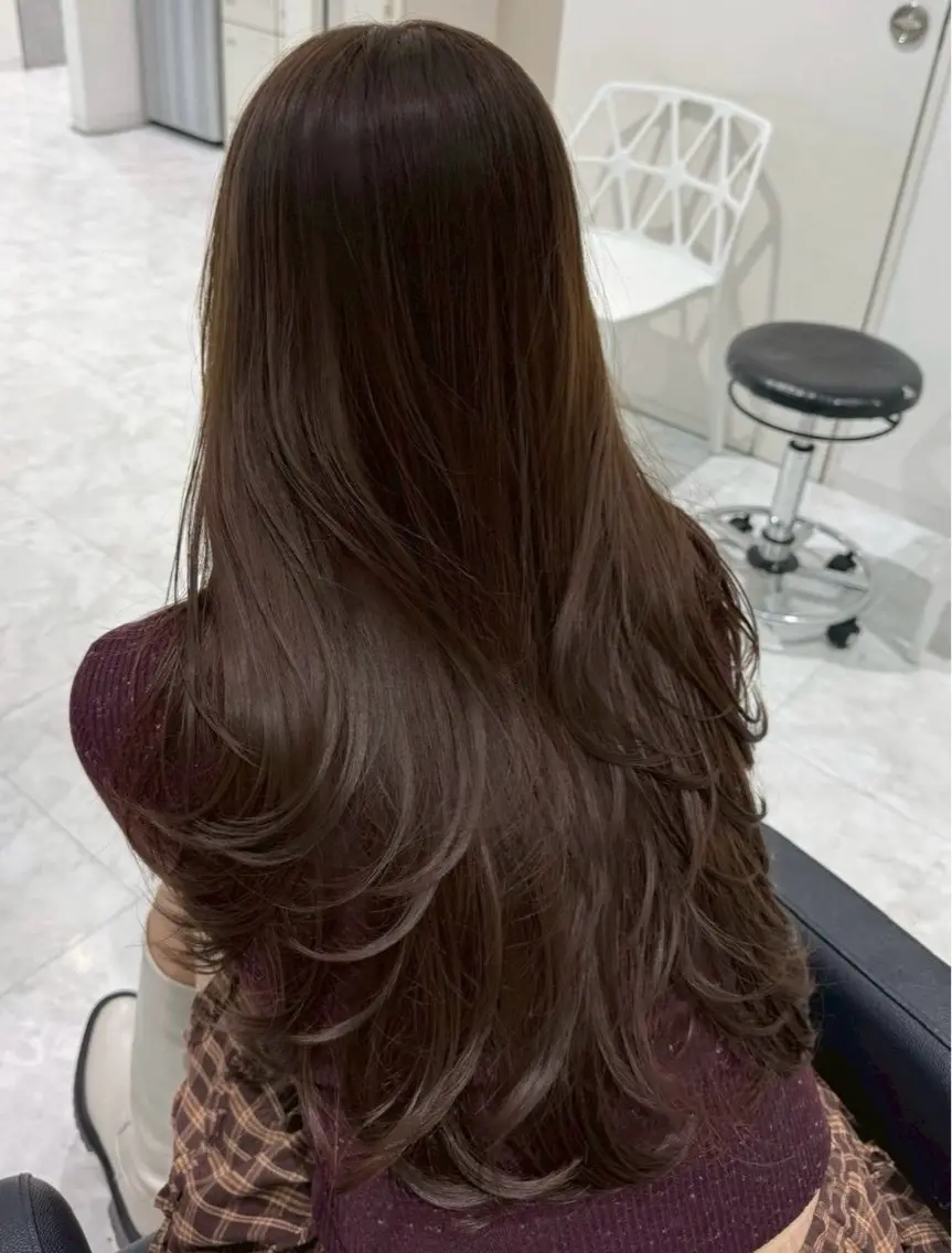 ロング ヘアカラー トリートメント 透明感🤍×髪質改善 🫧Kaitoのヘアスタイル