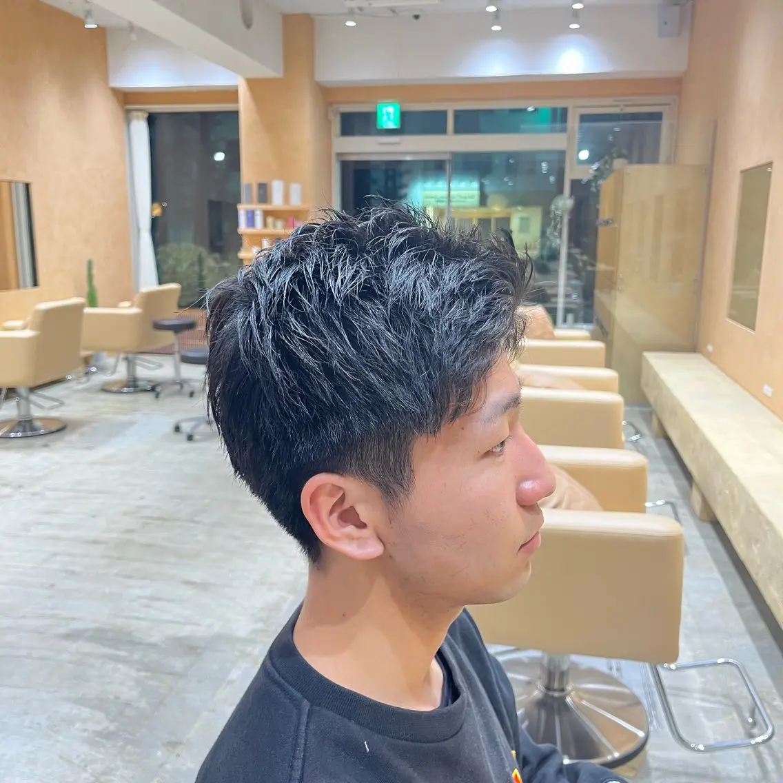 メンズ しだ あつきのヘアスタイル