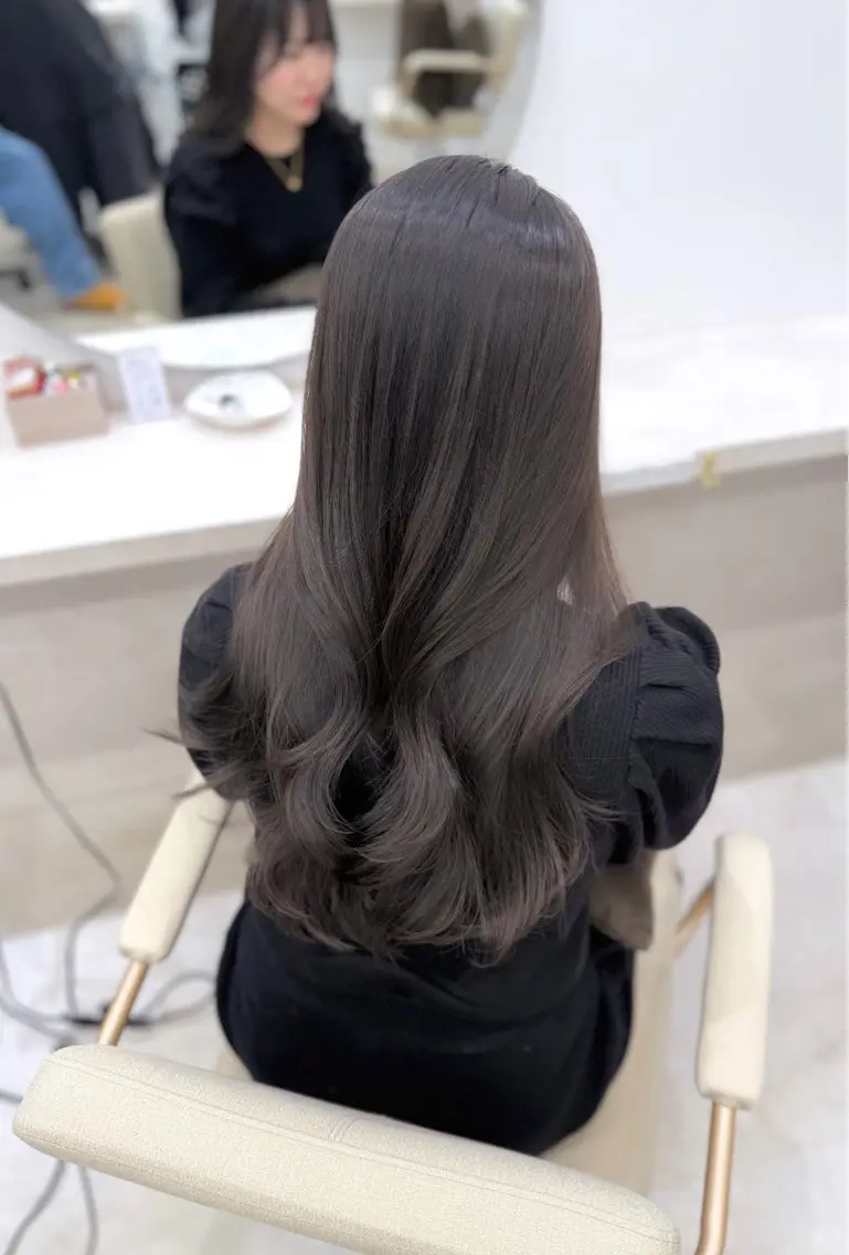 ロング 縮毛矯正 カット ヘアカラー 縮毛矯正 トリートメント 髪質改善× ブリーチなしyutoのヘアスタイル